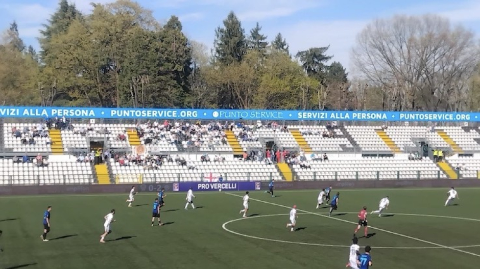 Pro Vercelli, sconfitta al Piola con l'Inter U23